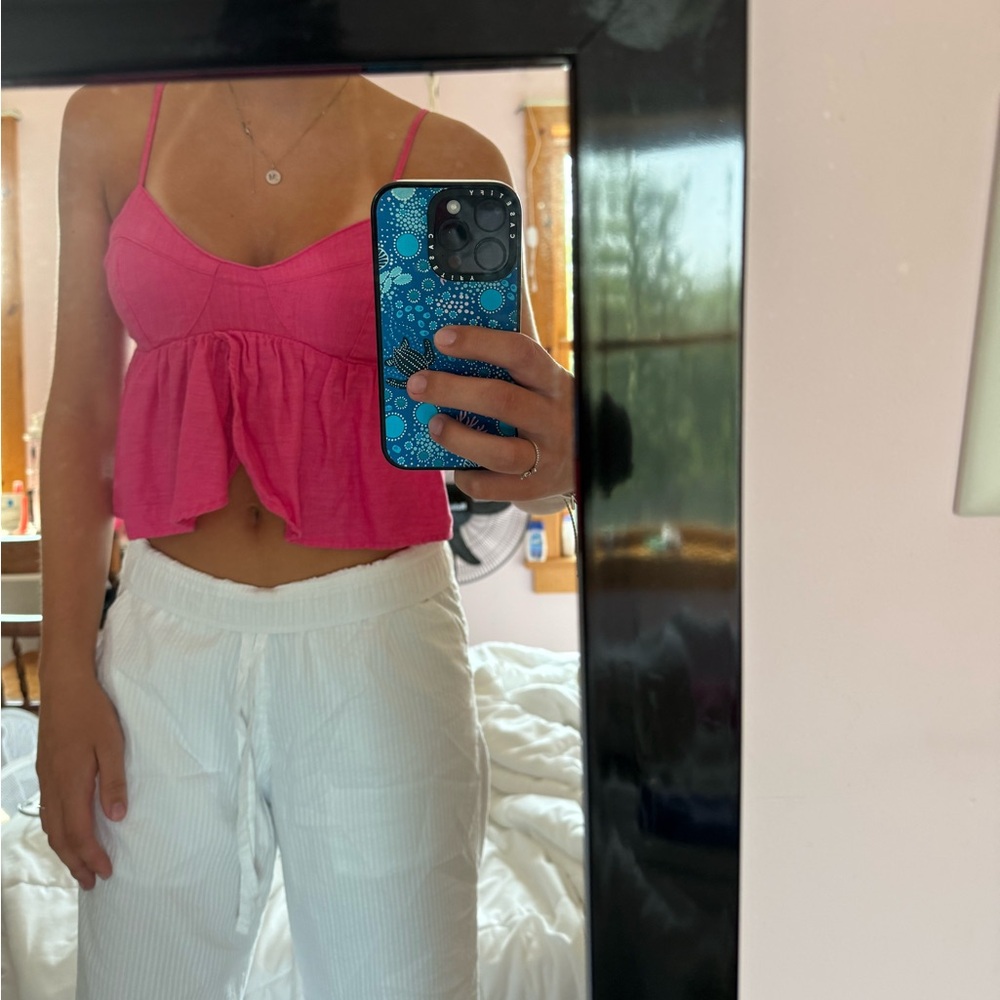 Pink tank top American eagle